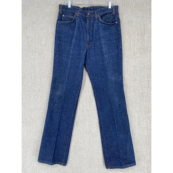 Vintage Levis 517 Jeans Mens 36X36 Blue Boot Cut Orange Tab Made In USA 1985 - Picture 1 of 16